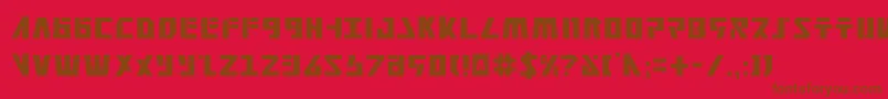 En savoir plus sur la police FalconheadCondensed Police FalconheadCondensed – polices brunes sur fond rouge