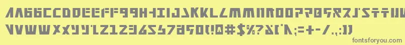 FalconheadCondensed Font – Gray Fonts on Yellow Background