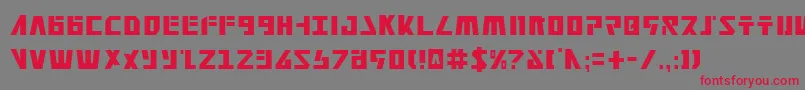 FalconheadCondensed Font – Red Fonts on Gray Background