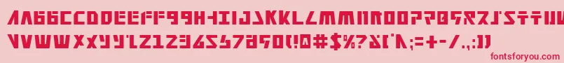 FalconheadCondensed Font – Red Fonts on Pink Background