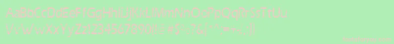 Scrab Font – Pink Fonts on Green Background