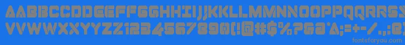 Шрифт Dominojackcond – серые шрифты на синем фоне