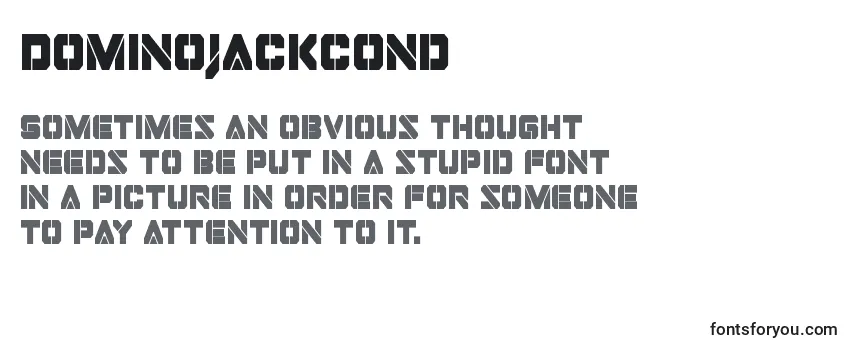 Dominojackcond Font