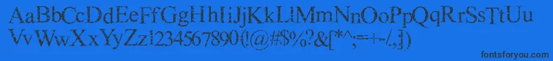 ShotgunBlast Font – Black Fonts on Blue Background