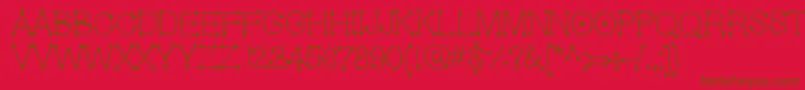 Police Geldoticalightf – polices brunes sur fond rouge