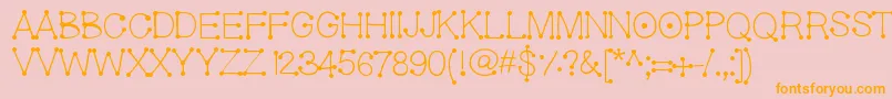 More about Geldoticalightf Font Geldoticalightf Font – Orange Fonts on Pink Background
