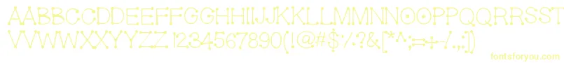 Шрифт Geldoticalightf – жёлтые шрифты