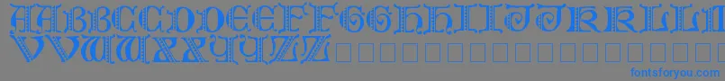 Folks Font – Blue Fonts on Gray Background