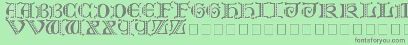 Folks Font – Gray Fonts on Green Background