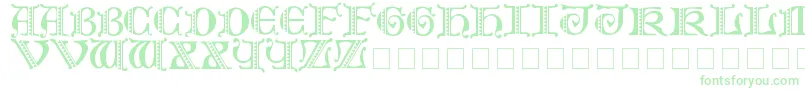Folks-Schriftart – Grüne Schriften