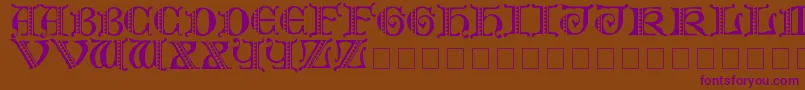 Folks Font – Purple Fonts on Brown Background