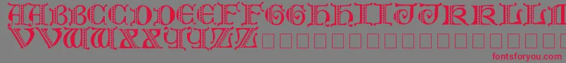 Folks Font – Red Fonts on Gray Background