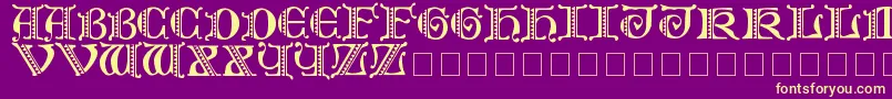 Folks Font – Yellow Fonts on Purple Background