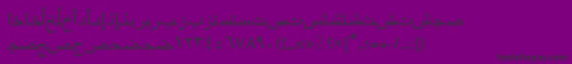 Arabicriyadhssk Font – Black Fonts on Purple Background