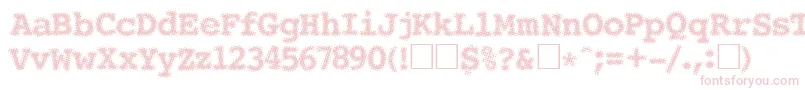 SeeRegular-Schriftart – Rosa Schriften auf weißem Hintergrund
