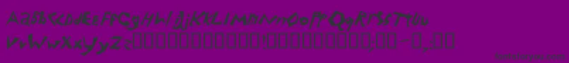 Electrode Font – Black Fonts on Purple Background