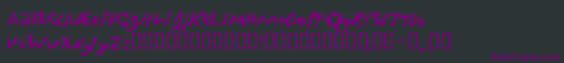 Electrode Font – Purple Fonts on Black Background