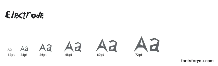 Electrode Font Sizes