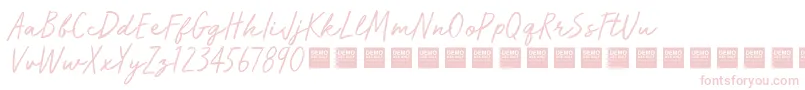 RunWildDemo-Schriftart – Rosa Schriften