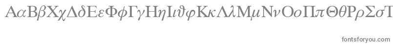 フォントSymbprop – 白い背景に灰色の文字