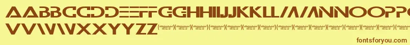 Wilamilita Font – Brown Fonts on Yellow Background