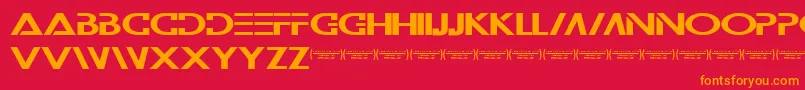 Шрифт Wilamilita – оранжевые шрифты на красном фоне