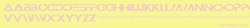 Wilamilita Font – Pink Fonts on Yellow Background