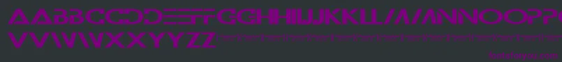 Wilamilita-Schriftart – Violette Schriften auf schwarzem Hintergrund