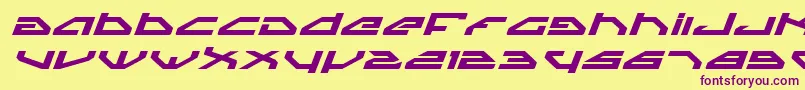 Spyv3bei Font – Purple Fonts on Yellow Background