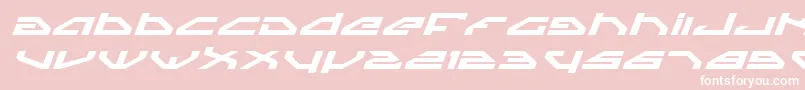 Spyv3bei-fontti – valkoiset fontit vaaleanpunaisella taustalla
