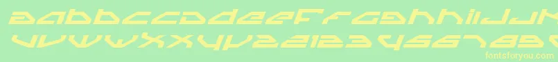 Шрифт Spyv3bei – жёлтые шрифты на зелёном фоне