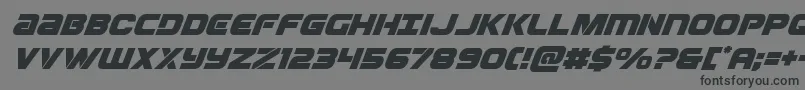 Ozdasuperital Font – Black Fonts on Gray Background