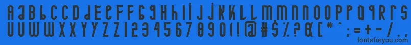 Minotaure Font – Black Fonts on Blue Background