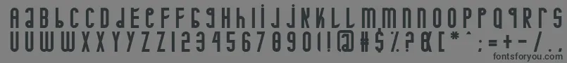 Minotaure-Schriftart – Schwarze Schriften auf grauem Hintergrund
