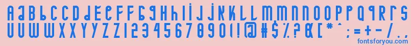 Minotaure Font – Blue Fonts on Pink Background
