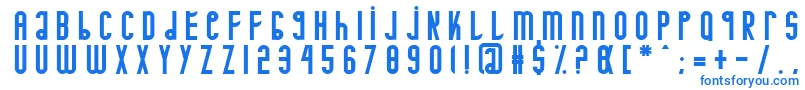 フォントMinotaure – 青いフォント