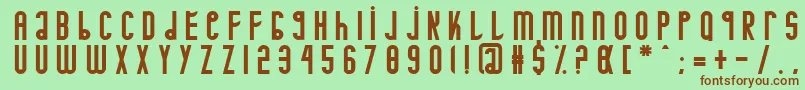 Minotaure Font – Brown Fonts on Green Background