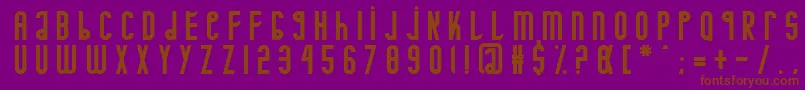 Minotaure Font – Brown Fonts on Purple Background