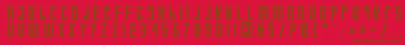 Minotaure Font – Brown Fonts on Red Background