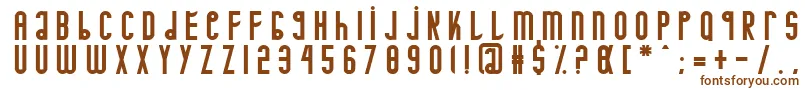 Шрифт Minotaure – коричневые шрифты на белом фоне