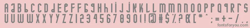 Minotaure Font – Gray Fonts on Pink Background