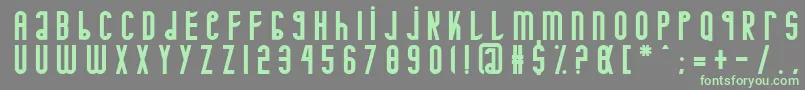 Minotaure Font – Green Fonts on Gray Background