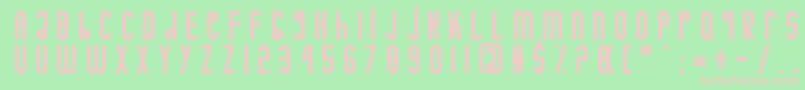 Minotaure Font – Pink Fonts on Green Background