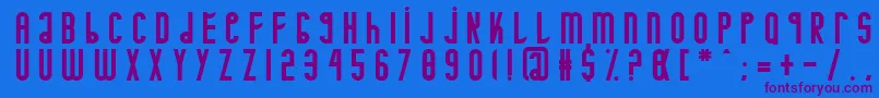 Minotaure Font – Purple Fonts on Blue Background