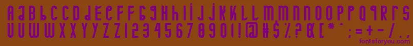 Minotaure Font – Purple Fonts on Brown Background
