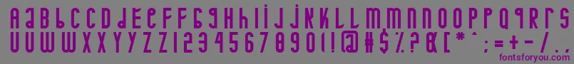 フォントMinotaure – 紫色のフォント、灰色の背景