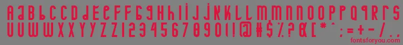 Minotaure Font – Red Fonts on Gray Background