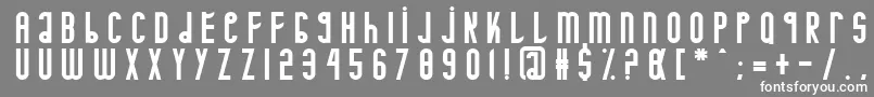 フォントMinotaure – 灰色の背景に白い文字
