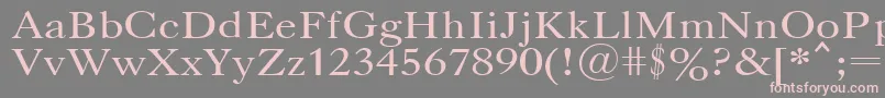 CasloncttRegular Font – Pink Fonts on Gray Background