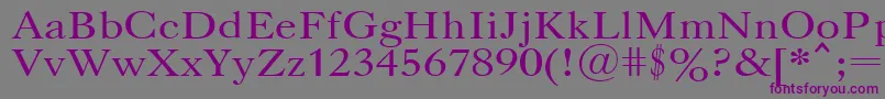 CasloncttRegular Font – Purple Fonts on Gray Background